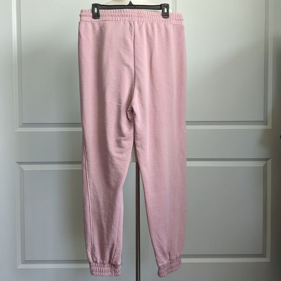 7FAM Jogger Lounge High-Rise Drawstring Pockets Elastic Cuffs Dusty Pink M NWT - Picture 8 of 14